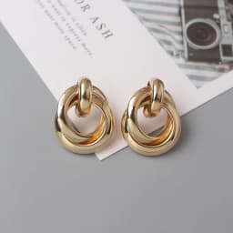 New Personality Metal Drop Earrings for Women Irregular Exaggerated Gold Color Geometric Hollow Butterfly Earrings Pendientes
