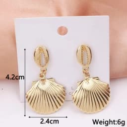 New Personality Metal Drop Earrings for Women Irregular Exaggerated Gold Color Geometric Hollow Butterfly Earrings Pendientes