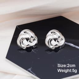 New Personality Metal Drop Earrings for Women Irregular Exaggerated Gold Color Geometric Hollow Butterfly Earrings Pendientes