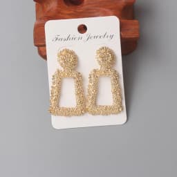 New Personality Metal Drop Earrings for Women Irregular Exaggerated Gold Color Geometric Hollow Butterfly Earrings Pendientes