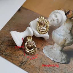 New Personality Metal Drop Earrings for Women Irregular Exaggerated Gold Color Geometric Hollow Butterfly Earrings Pendientes
