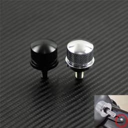 Motorcycle Black/Chrome Seat Bolt Tab Screw For Harley Touring Road King Street Glide Softail Dyna Sportster XL Street Bob 96-19