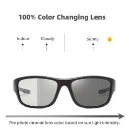 VIVIBEE 2026 Photochromic Men Cycling Sunglasses Sports Color Changing Polarized Outdoor Goggle Bike Women Cycling Glasses