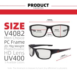 VIVIBEE 2026 Photochromic Men Cycling Sunglasses Sports Color Changing Polarized Outdoor Goggle Bike Women Cycling Glasses