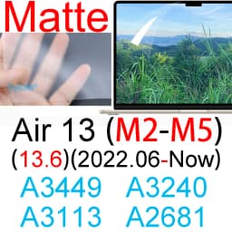 Screen Protector for MacBook Air 13 M5 M4 M3 M2 M1 Air 15 Pro 14 15 16 11 12 Neo HD Soft Skin Film Matte Anti Glare Guard A3449
