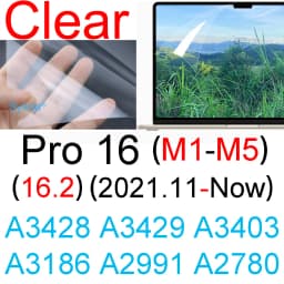 Screen Protector for MacBook Air 13 M5 M4 M3 M2 M1 Air 15 Pro 14 15 16 11 12 Neo HD Soft Skin Film Matte Anti Glare Guard A3449