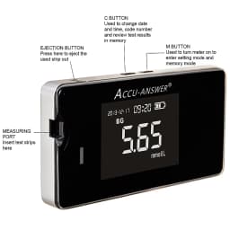 4 In1 Multi-Function Cholesterol Meter Uric Acid&Hemoglobin Blood Glucose Test Strips Kit for Diabetes Gout Device with Lancets