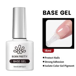 BORN PRETTY 30ml Glitter Acrylic Gel Finger Extension Nail Polish Silver Pink Extension Gel Polish Soak Off Nail Slip Solution