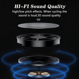 Bluetooth 5.3 Helmet Headset Wireless Hands-free Call Phone Kit Motorcycle Waterproof Earphone Music Player Speaker Moto