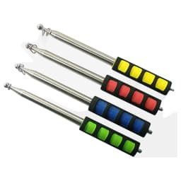 Aerxemrbrae 2M Meters Outdoor Flagpole Stainless Steel Telescopic Flag Pole for Teaching Pointer Tour Guide Banner