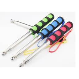 Aerxemrbrae 2M Meters Outdoor Flagpole Stainless Steel Telescopic Flag Pole for Teaching Pointer Tour Guide Banner
