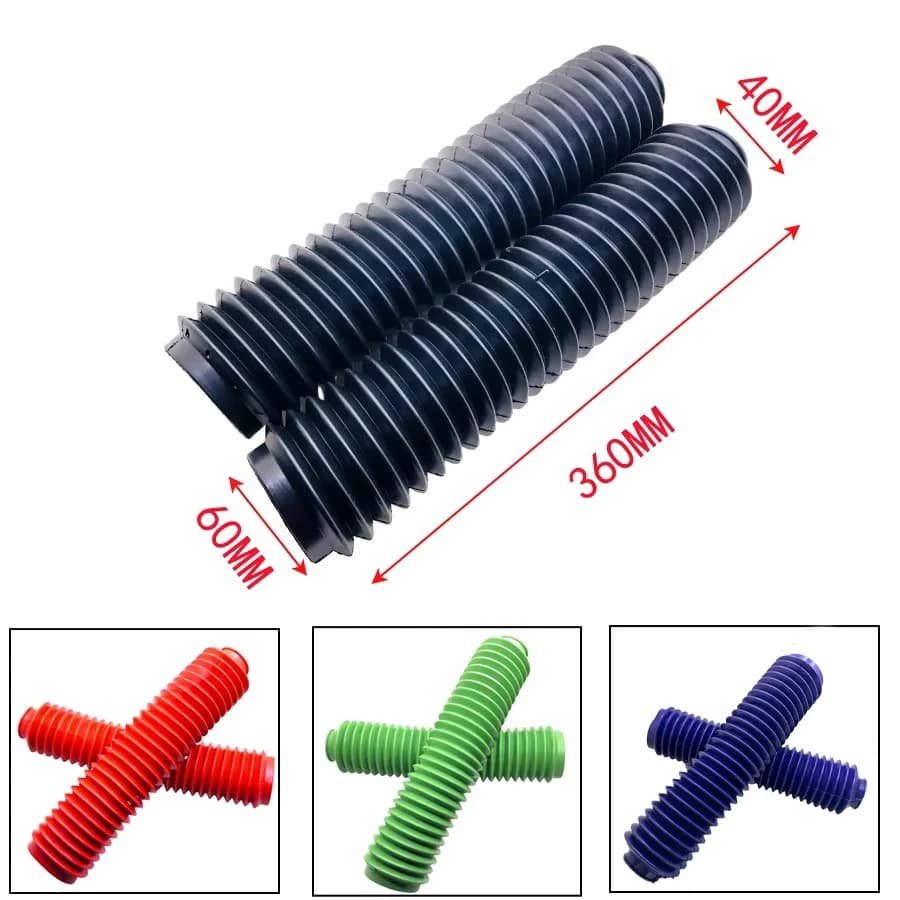 Yecnecty 1 Pair Motorcycle Front Fork Anti Dust Cover Gaiter Boots For CRF KTM YZ WR KX KLX RMZ RMX DRZ TC TE FE FC DT250 YZ250