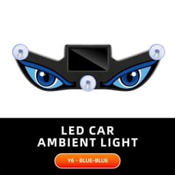 1PCS Solar Power Devil’s Eye Car Window Ambient Light With Suction Cup USB-C Rechargeable Eye Shaped Flashing Warning Lamp