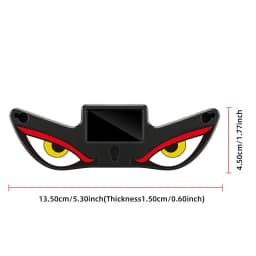 1PCS Solar Power Devil’s Eye Car Window Ambient Light With Suction Cup USB-C Rechargeable Eye Shaped Flashing Warning Lamp