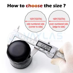 1/2" Square Dr. Steel 64mm-65mm Oil Filter Wrench Cap Housing Tool Remover 14 Flutes Universal For Lexus Toyota Camry