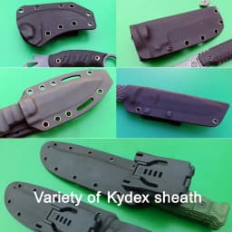 1.5mm Black Sand Army Green Orange Kydex Sheet Thermoplastic for DIY Sheath Holster Tool Parts