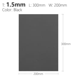1.5mm Black Sand Army Green Orange Kydex Sheet Thermoplastic for DIY Sheath Holster Tool Parts