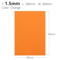 1.5mm Black Sand Army Green Orange Kydex Sheet Thermoplastic for DIY Sheath Holster Tool Parts
