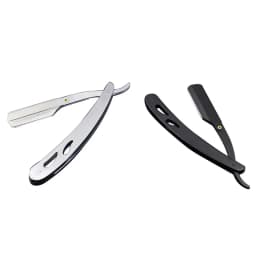 1/2/4Pcs Professional Manual Shaver Straight Edge Stainless Steel Barber Razor Men Folding Shaving Shave Beard Cutter