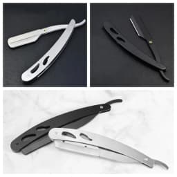 1/2/4Pcs Professional Manual Shaver Straight Edge Stainless Steel Barber Razor Men Folding Shaving Shave Beard Cutter