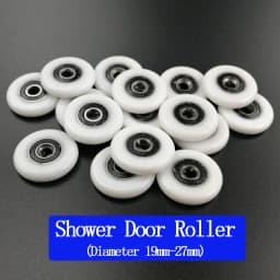 Bathroom Door Runner Sliding Shower Door Roller/Wheels/Runner Outside Diameter 19mm/20mm/22mm/23mm/25mm/27mm Bearing Bore 5mm.