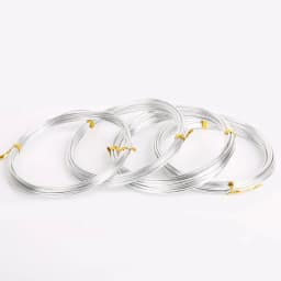 Silver Color 1mm/1.5mm/2.mm/2.5mm Anodized Aluminum Wire Soft DIY Jewelry Craft Versatile Painted Aluminium Metal Wire
