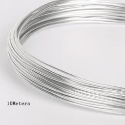 Silver Color 1mm/1.5mm/2.mm/2.5mm Anodized Aluminum Wire Soft DIY Jewelry Craft Versatile Painted Aluminium Metal Wire