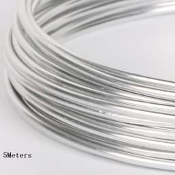 Silver Color 1mm/1.5mm/2.mm/2.5mm Anodized Aluminum Wire Soft DIY Jewelry Craft Versatile Painted Aluminium Metal Wire