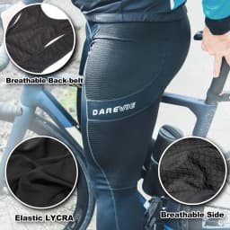 DAREVIE Cycling Bib Pants PRO Level Summer Not Winter Men Gel Pad Cycling Long Bib Pants Men's Cycling Pants Tight Trousers