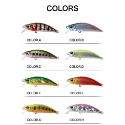 2023 Hot 50Mm 5G Mini Sinking Minnow Fishing Lures Jerkbaits Peche Artificial Bait Wobbler Lure for Trout Bass Carp Fishing