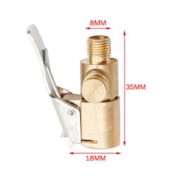 Car Air Pump Thread Nozzle Adapter 8MM Tyre Wheel Tire Air Chuck Inflator Pump Valve Clip Clamp Connector Adapter