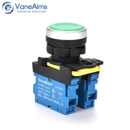 22mm LA36M Push Button Switch Momentary Reset Self Locking Power Button Switch Red Green Blue Yellow Black 12V 24V 220V 10A