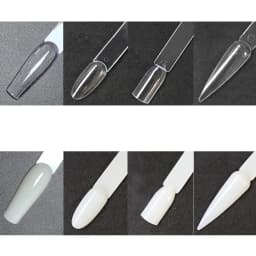 Nail Display Sticks Nail Swatch False Nail Tips Nail Gel Polish Practice Clear Natural Colors Display Board for Nail Art Tools