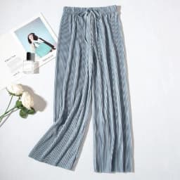 2025 Women's Pleated Loose Ice Silk Korean Casual Cropped Pants Wide Leg Trouse Home Classic Sports Wear Girls Clothes Black Top