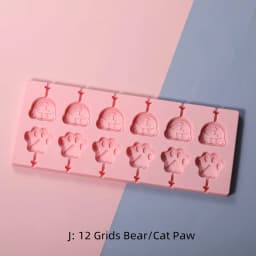 Round Shape Silicone Mold Lollipop Mould Children Kids DIY Baking Tools for Chocolate Candy Biscuit Home Kitchen Accessories