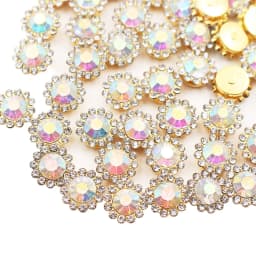8mm-12mm Claw Rhinestones Pearl Stones Sew On Crystals Glass Beads Silver Base Stones Stass Trim Sewing Accessories Craft Gems
