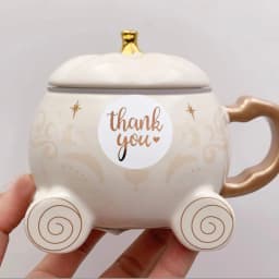 100-500pcs Rose Gold Foil 'Thank You' Stickers for Small Business Gift Seal Shipping Labels Envelope Decoration