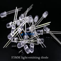 100PCS UV LED Diode DIP 3mm 5mm Diodes Clear UV 395nm LED Ultraviolet Ultra Violet LED Kit