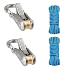 Rope Tying Tool And Tensioner with Roller Tensioner, Heavy-Duty Retractable Buckle with Accessory Rope, Suitable for Camping