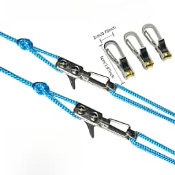 Rope Tying Tool And Tensioner with Roller Tensioner, Heavy-Duty Retractable Buckle with Accessory Rope, Suitable for Camping