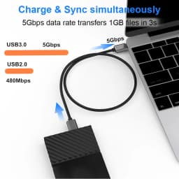 Hard Drive External Cable USB Micro B Cable HDD Cable Micro Data Cable SSD Sata Cable for Samsung Hard Disk Micro B USB3.0 Cable