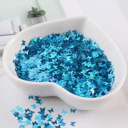 Ultrathin 3mm Butterfly Sequins Laser Glitter Nail Sequin Paillettes Eo-Friendly PET Sequin for Nails Art Wedding Decoration 10g