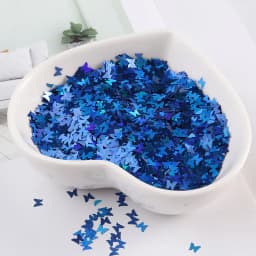 Ultrathin 3mm Butterfly Sequins Laser Glitter Nail Sequin Paillettes Eo-Friendly PET Sequin for Nails Art Wedding Decoration 10g