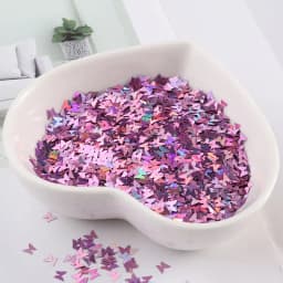 Ultrathin 3mm Butterfly Sequins Laser Glitter Nail Sequin Paillettes Eo-Friendly PET Sequin for Nails Art Wedding Decoration 10g