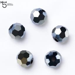 3 4 6 8mm Czech Black Glass Beads For Jewelry Making Bracelet Diy necklace beads Round loose Spacer Crystal Beads Wholesale Z102