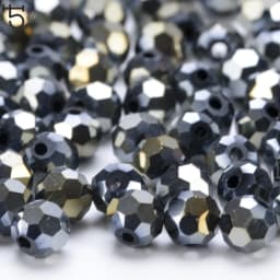 3 4 6 8mm Czech Black Glass Beads For Jewelry Making Bracelet Diy necklace beads Round loose Spacer Crystal Beads Wholesale Z102