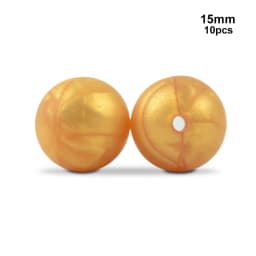 LOFCA 15mm 10pcs/lot Silicone Bead Safe Food Grade Round Fashion DIY Keychain Necklace Jewelry Accessories