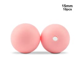 LOFCA 15mm 10pcs/lot Silicone Bead Safe Food Grade Round Fashion DIY Keychain Necklace Jewelry Accessories