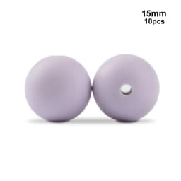 LOFCA 15mm 10pcs/lot Silicone Bead Safe Food Grade Round Fashion DIY Keychain Necklace Jewelry Accessories