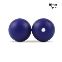LOFCA 15mm 10pcs/lot Silicone Bead Safe Food Grade Round Fashion DIY Keychain Necklace Jewelry Accessories